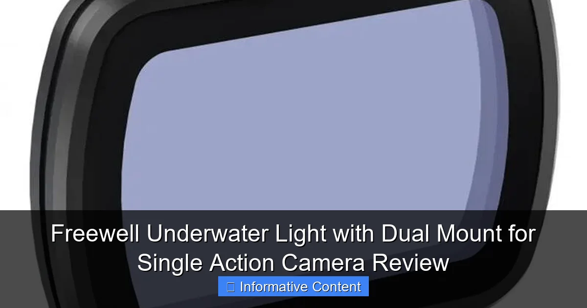 Freewell Underwater Light with Dual Mount for Single Action Camera Review
