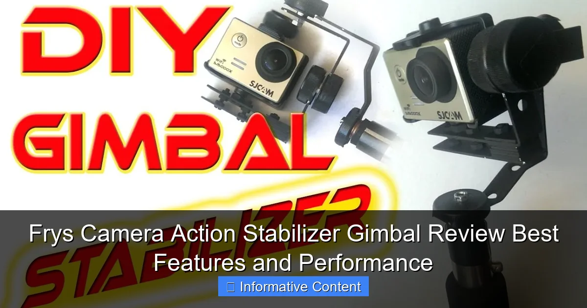 Frys Camera Action Stabilizer Gimbal Review Best Features and Performance