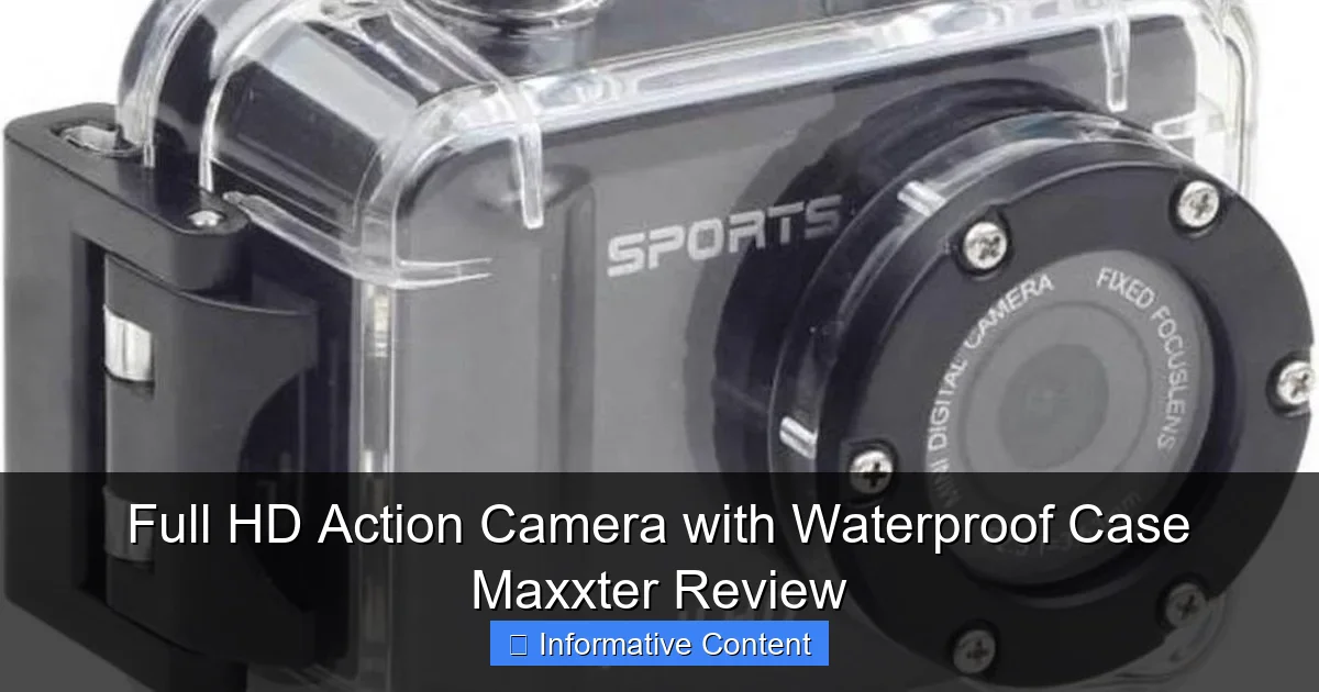 Full HD Action Camera with Waterproof Case Maxxter Review