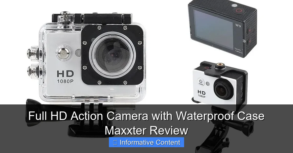 Full HD Action Camera with Waterproof Case Maxxter Review