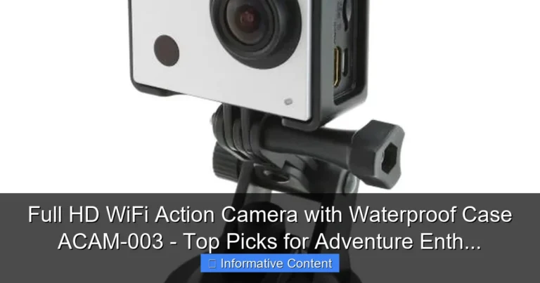 Full HD WiFi Action Camera with Waterproof Case ACAM-003 - Top Picks for Adventure Enth...