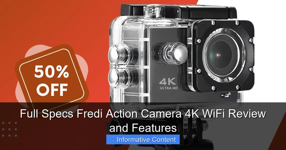 Full Specs Fredi Action Camera 4K WiFi Review and Features