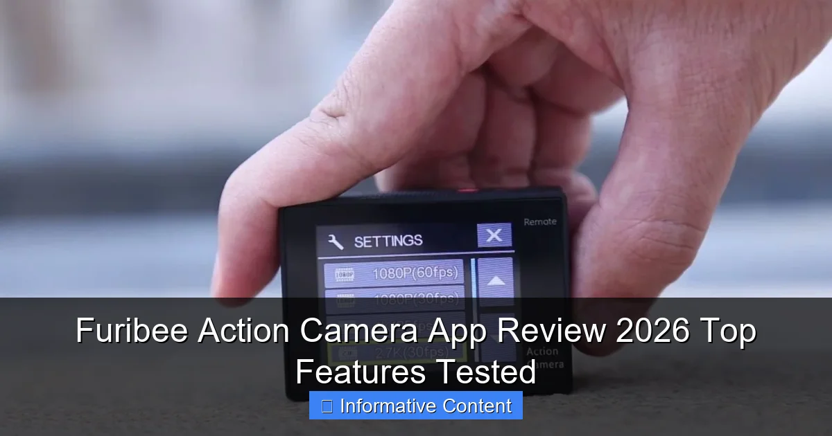 Furibee Action Camera App Review 2026 Top Features Tested