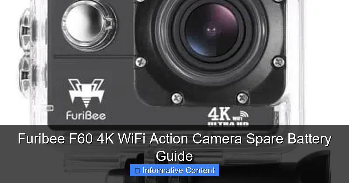 Furibee F60 4K WiFi Action Camera Spare Battery Guide