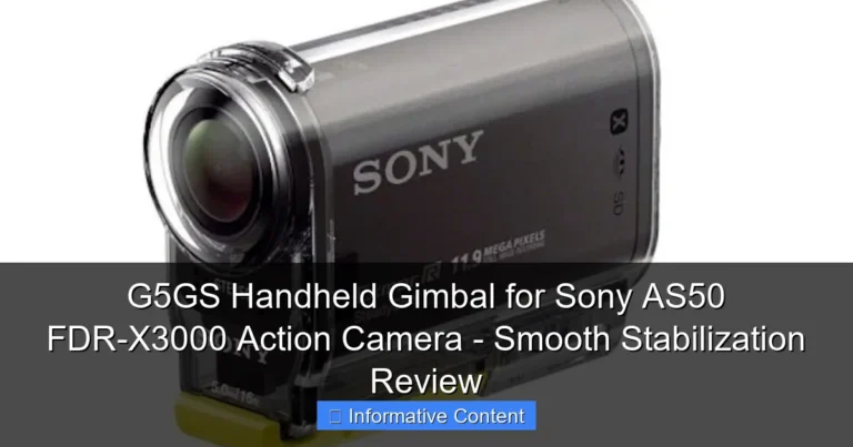 G5GS Handheld Gimbal for Sony AS50 FDR-X3000 Action Camera - Smooth Stabilization Review