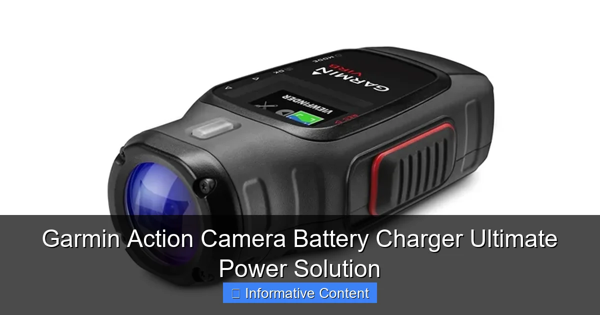 Garmin Action Camera Battery Charger Ultimate Power Solution