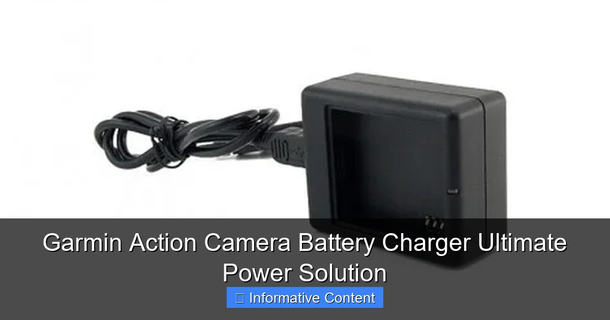 Garmin Action Camera Battery Charger Ultimate Power Solution