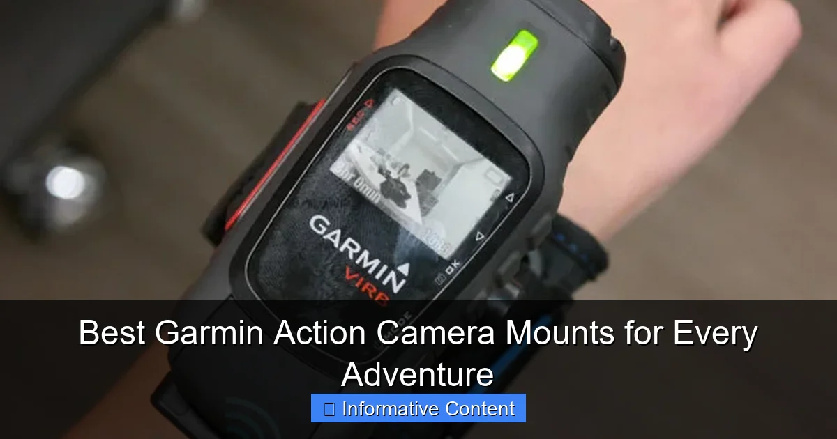 Best Garmin Action Camera Mounts for Every Adventure