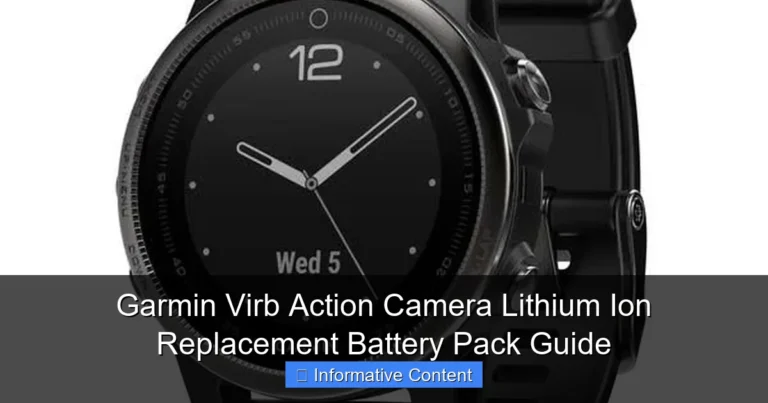 Garmin Virb Action Camera Lithium Ion Replacement Battery Pack Guide