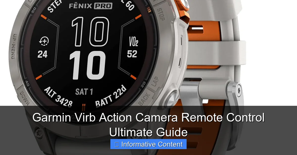 Garmin Virb Action Camera Remote Control Ultimate Guide