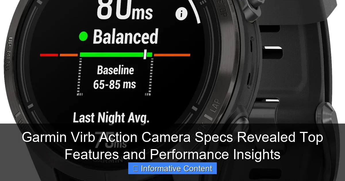 Garmin Virb Action Camera Specs Revealed Top Features and Performance Insights