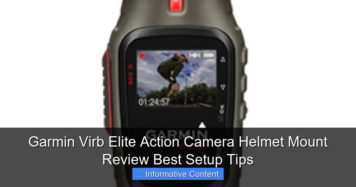 Garmin Virb Elite Action Camera Helmet Mount Review Best Setup Tips
