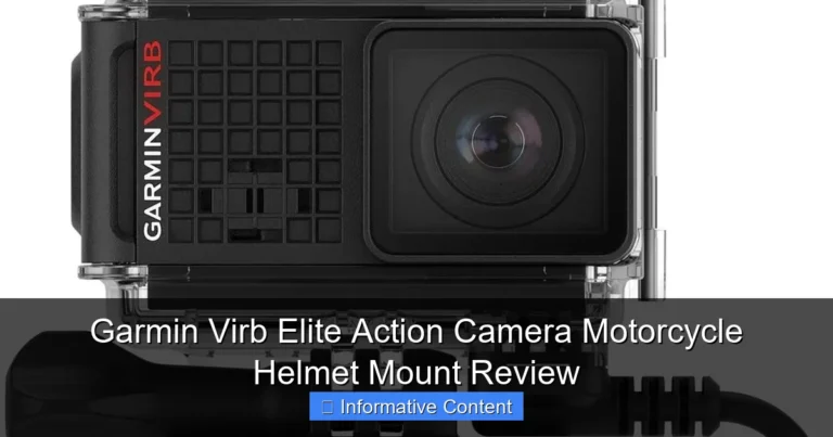 Garmin Virb Elite Action Camera Motorcycle Helmet Mount Review