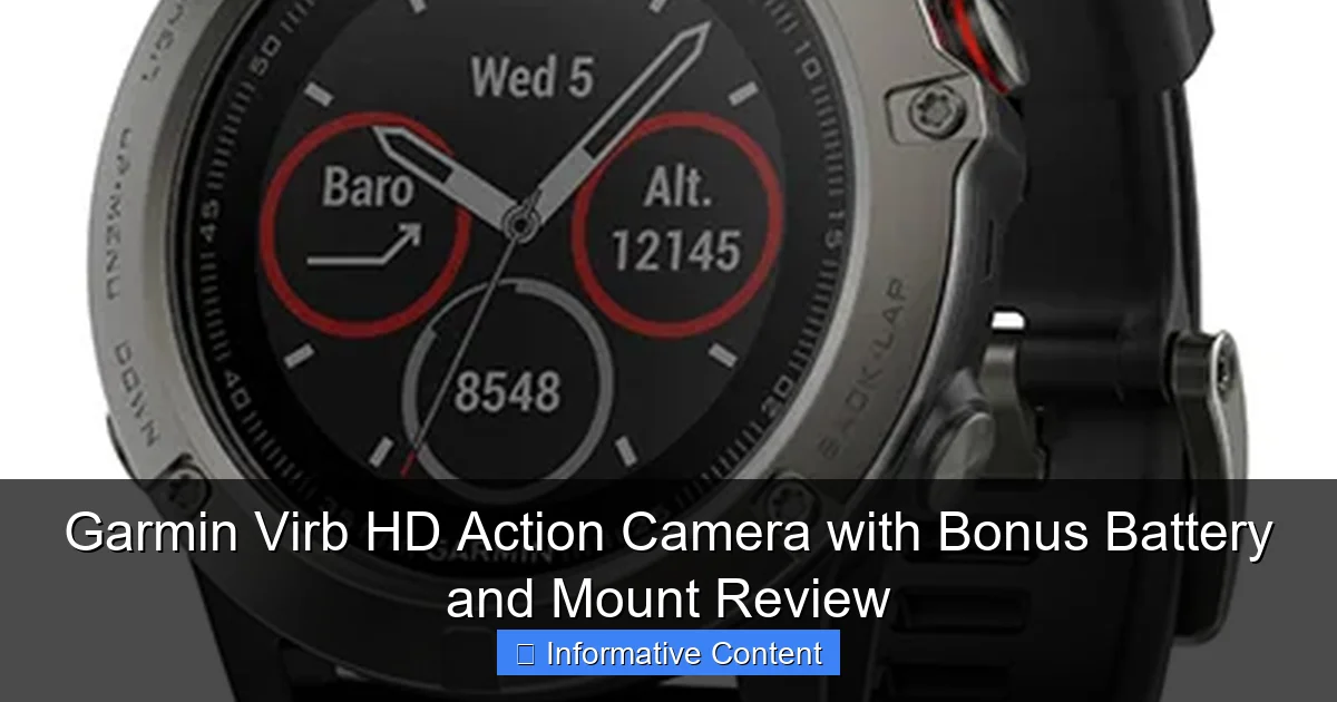 Garmin Virb HD Action Camera with Bonus Battery and Mount Review