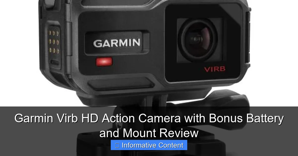 Garmin Virb HD Action Camera with Bonus Battery and Mount Review