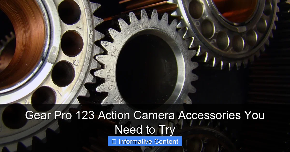 Gear Pro 123 Action Camera Accessories You Need to Try
