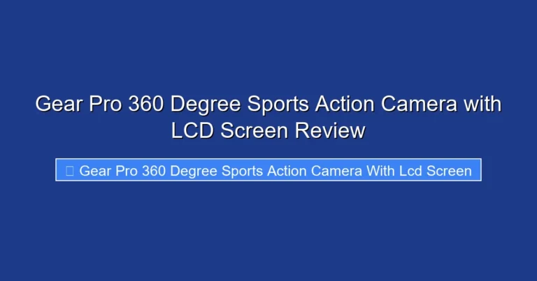 Gear Pro 360 Degree Sports Action Camera with LCD Screen Review
