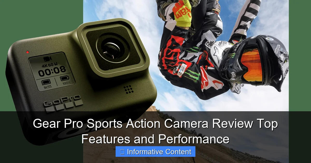 Gear Pro Sports Action Camera Review Top Features and Performance