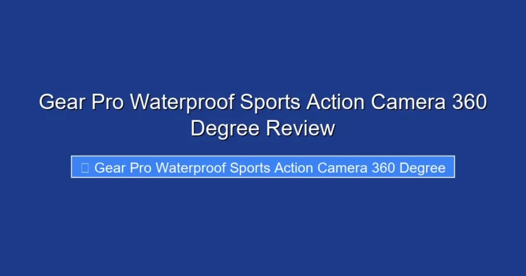 Gear Pro Waterproof Sports Action Camera 360 Degree Review