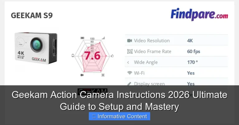 Geekam Action Camera Instructions 2026 Ultimate Guide to Setup and Mastery