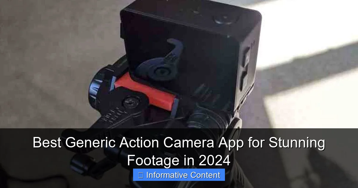 Best Generic Action Camera App for Stunning Footage in 2024