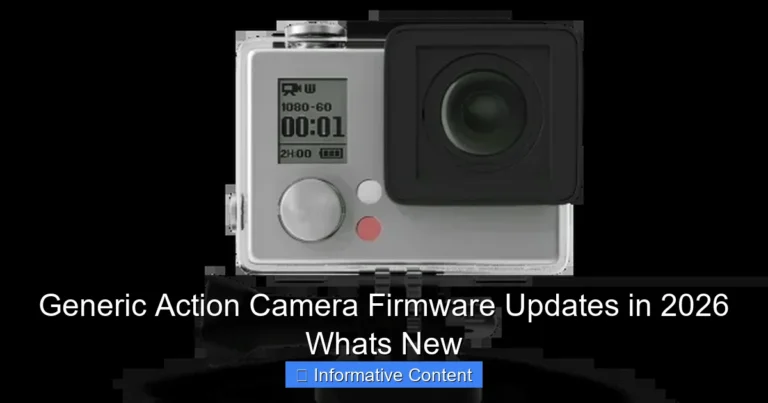 Generic Action Camera Firmware Updates in 2026 Whats New
