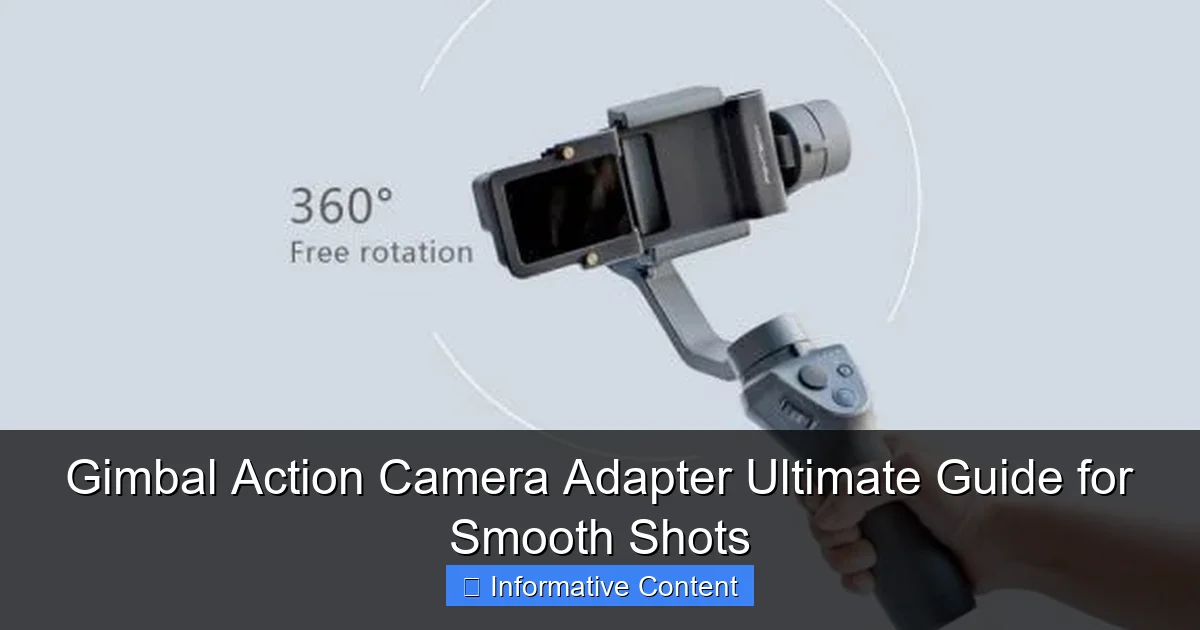 Gimbal Action Camera Adapter Ultimate Guide for Smooth Shots