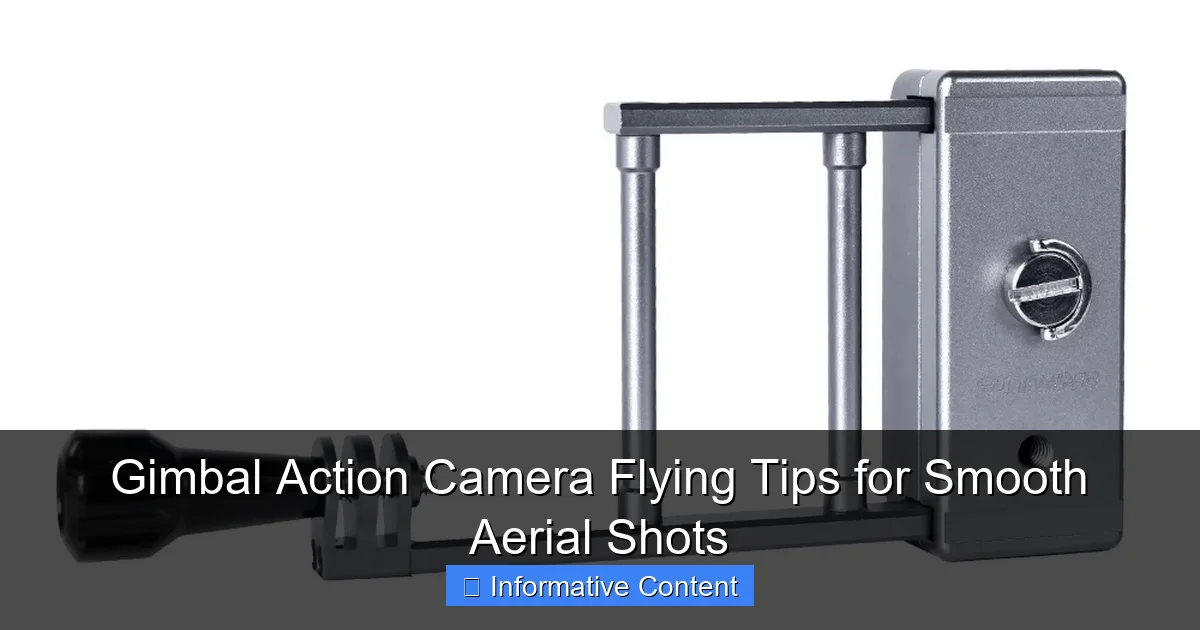 Gimbal Action Camera Flying Tips for Smooth Aerial Shots