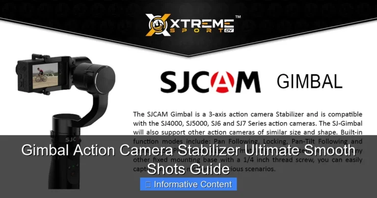 Gimbal Action Camera Stabilizer Ultimate Smooth Shots Guide
