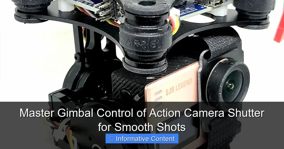 Master Gimbal Control of Action Camera Shutter for Smooth Shots