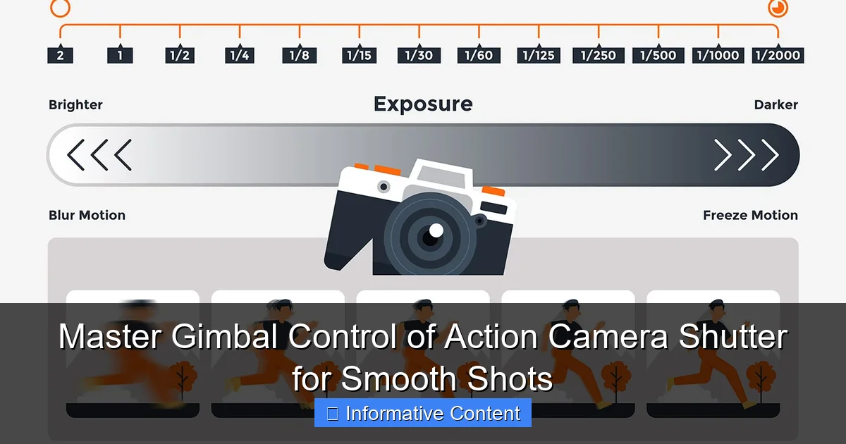 Master Gimbal Control of Action Camera Shutter for Smooth Shots