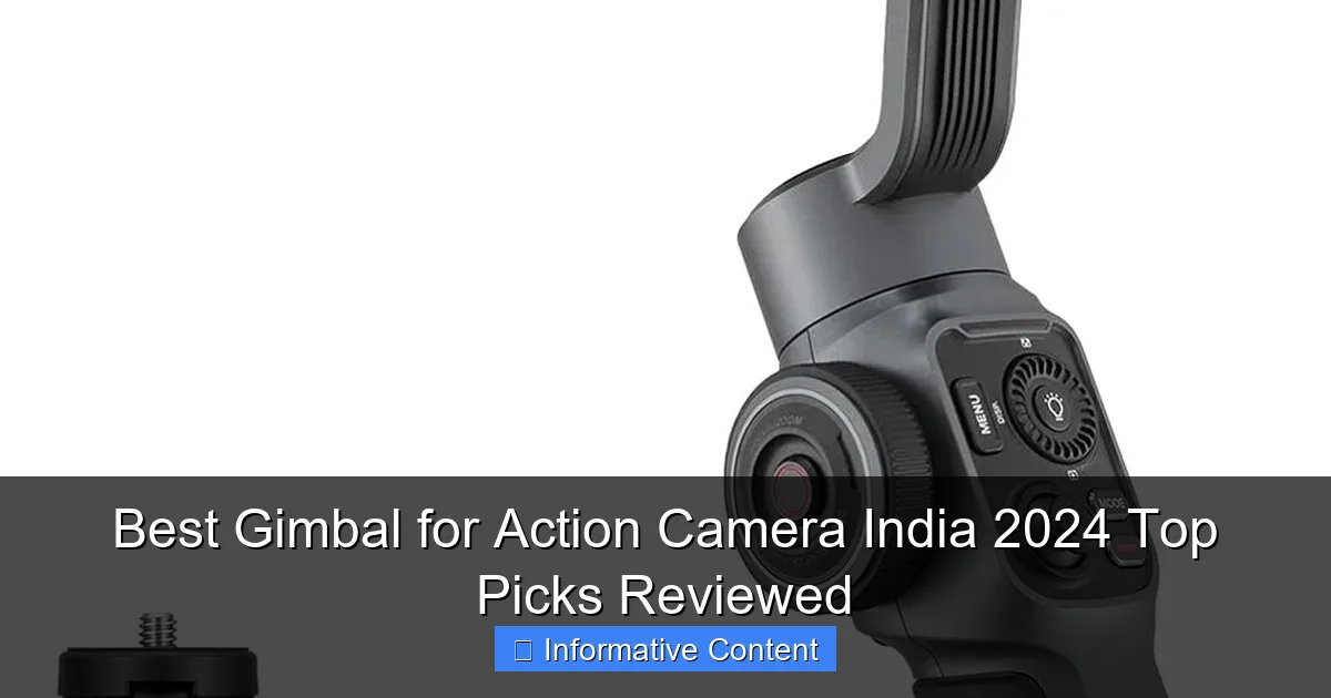 Best Gimbal for Action Camera India 2024 Top Picks Reviewed
