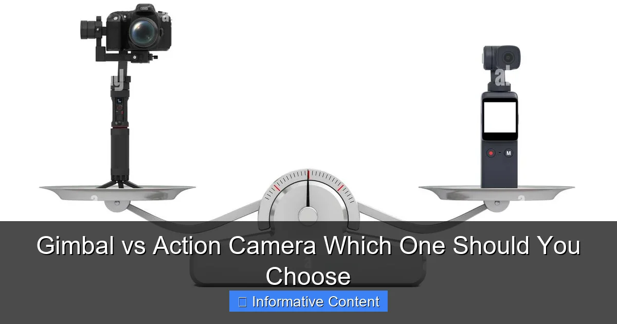 Gimbal vs Action Camera Which One Should You Choose