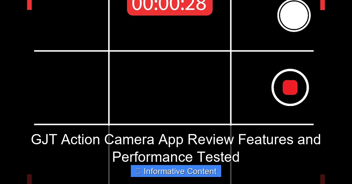 GJT Action Camera App Review Features and Performance Tested