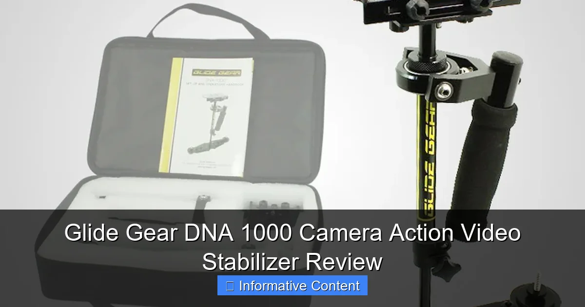 Glide Gear DNA 1000 Camera Action Video Stabilizer Review