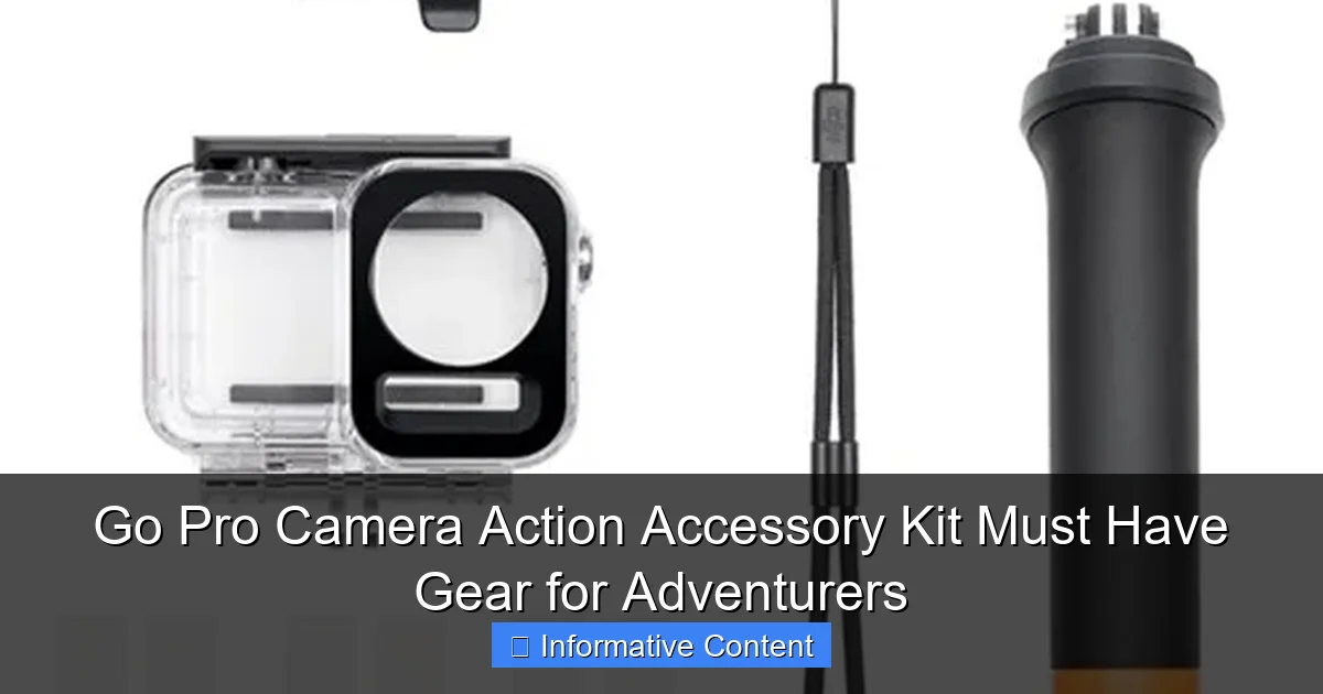 Go Pro Camera Action Accessory Kit Must Have Gear for Adventurers