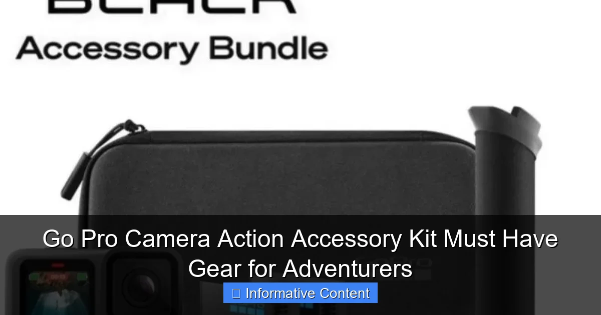 Go Pro Camera Action Accessory Kit Must Have Gear for Adventurers