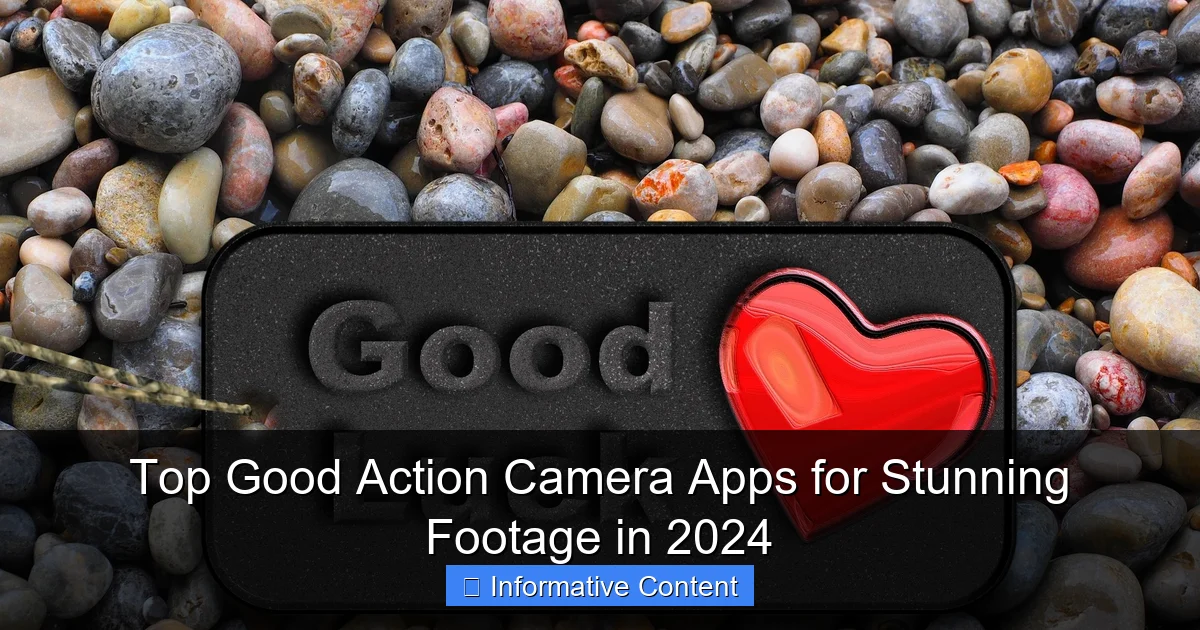 Top Good Action Camera Apps for Stunning Footage in 2024