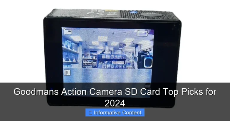 Goodmans Action Camera SD Card Top Picks for 2024
