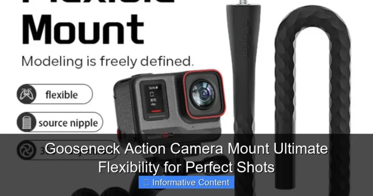 Gooseneck Action Camera Mount Ultimate Flexibility for Perfect Shots