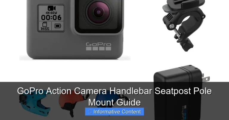 GoPro Action Camera Handlebar Seatpost Pole Mount Guide