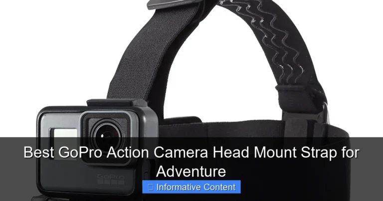 Best GoPro Action Camera Head Mount Strap for Adventure