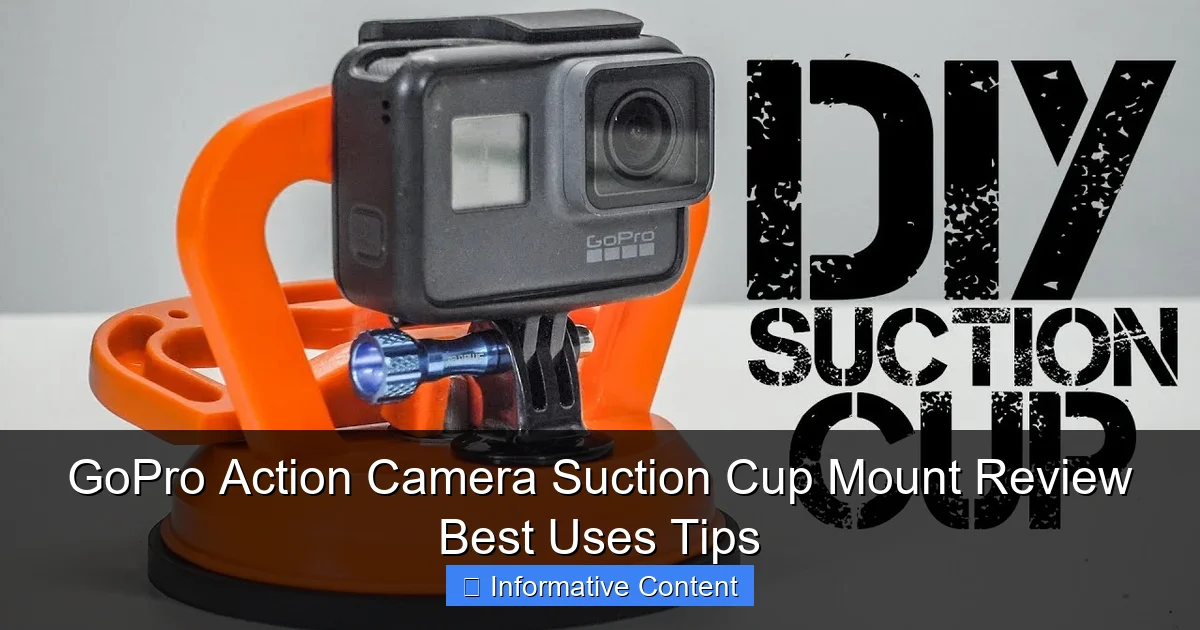 GoPro Action Camera Suction Cup Mount Review Best Uses Tips