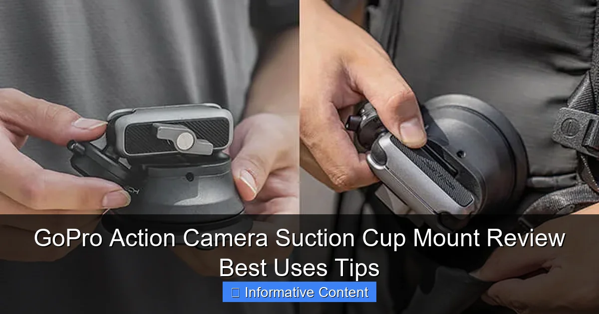 GoPro Action Camera Suction Cup Mount Review Best Uses Tips