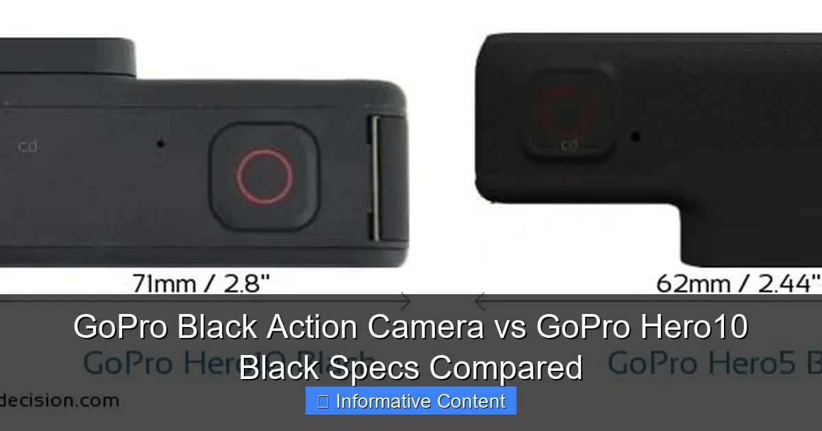 GoPro Black Action Camera vs GoPro Hero10 Black Specs Compared