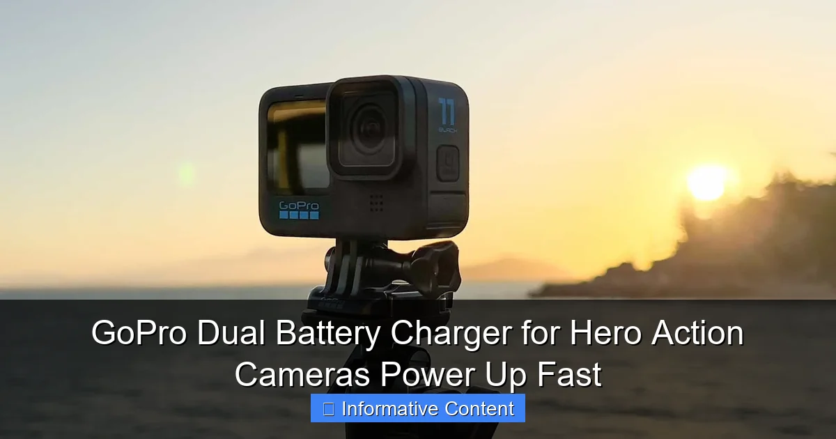 GoPro Dual Battery Charger for Hero Action Cameras Power Up Fast