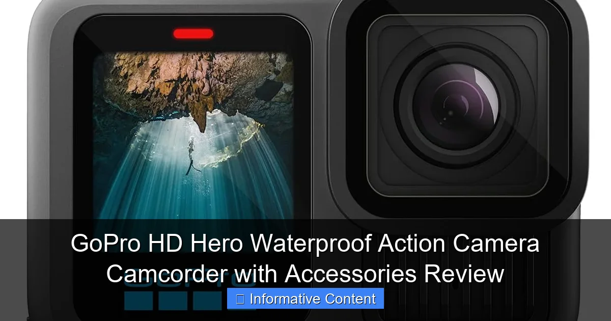 GoPro HD Hero Waterproof Action Camera Camcorder with Accessories Review