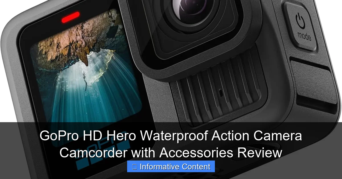 GoPro HD Hero Waterproof Action Camera Camcorder with Accessories Review