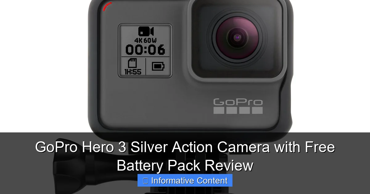 GoPro Hero 3 Silver Action Camera with Free Battery Pack Review