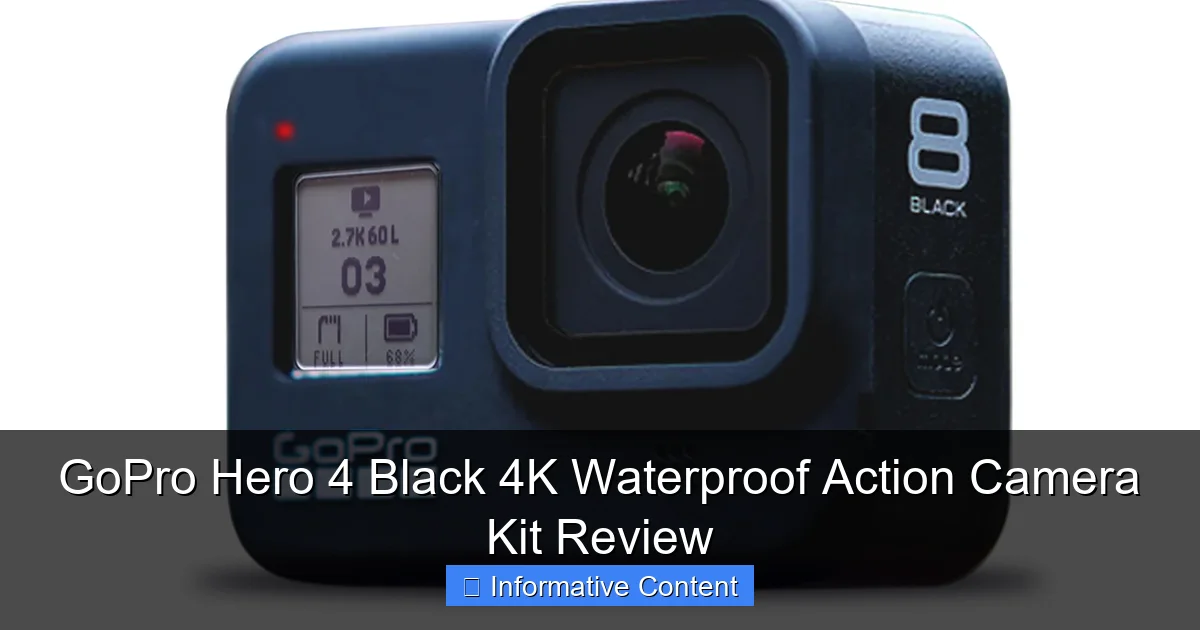 GoPro Hero 4 Black 4K Waterproof Action Camera Kit Review